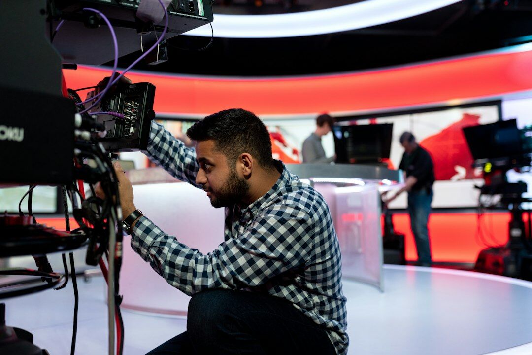 modern tv studio lights