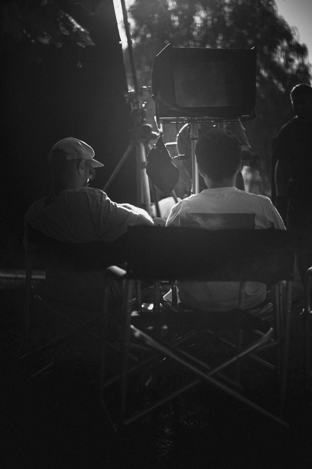 tv presenter on set